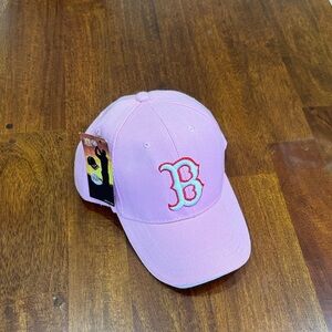 NWT Boston Red Sox Pink Baseball Cap with Red Logo